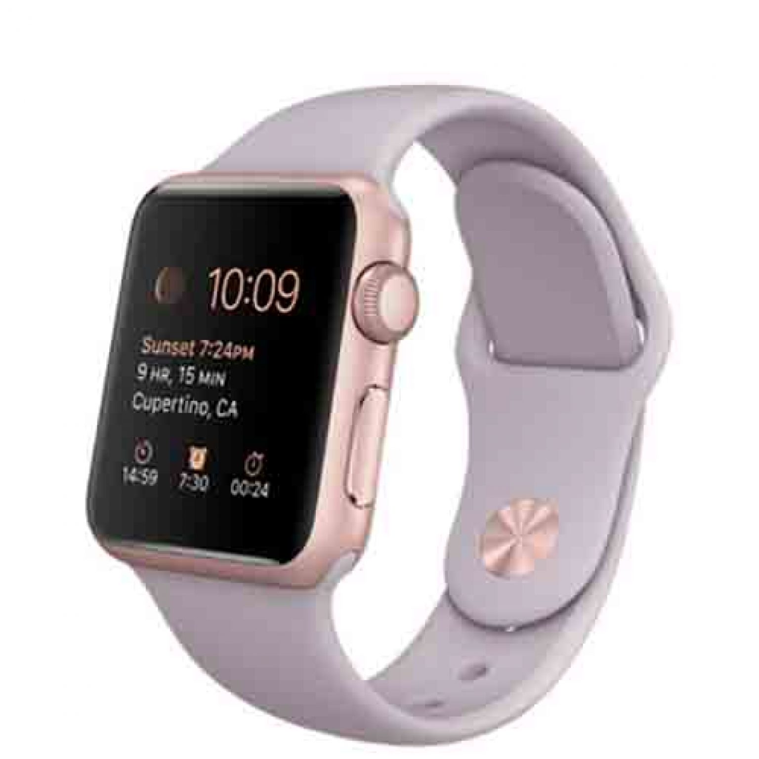 apple watch rose gold lavender sport band