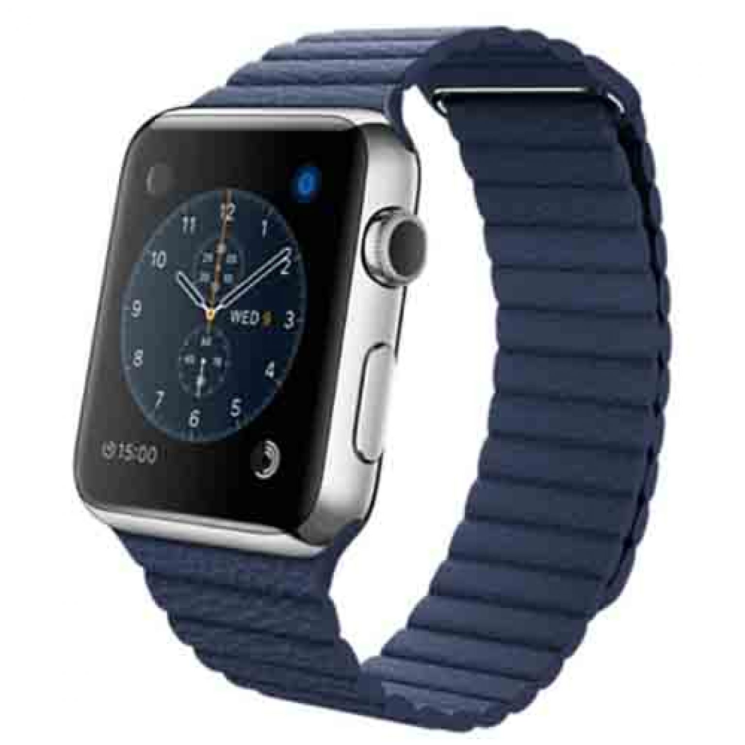midnight blue leather loop
