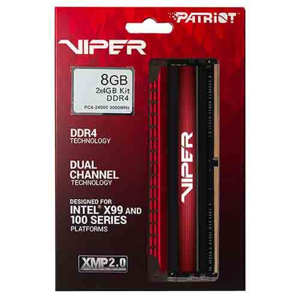 Оперативная память patriot viper 4 blackout ddr4 3000mhz 8gb pvb48g300c6k какие чипы