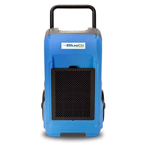 BlueDri BD-76 Commercial Dehumidifier for Home Basements Garages and Job Sites. Industrial Water Damage Equipment - Pack of 1 Blue Price